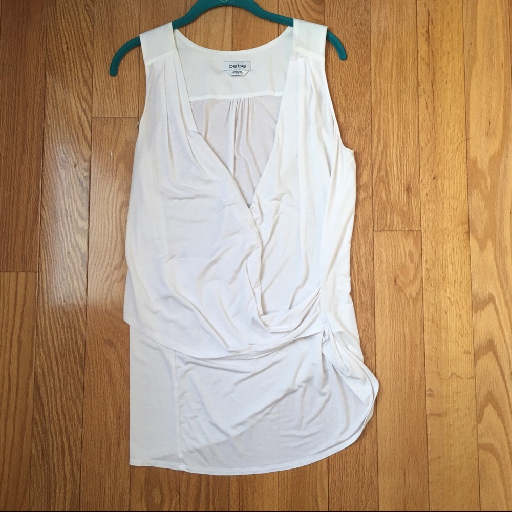 White M Bebe Top.